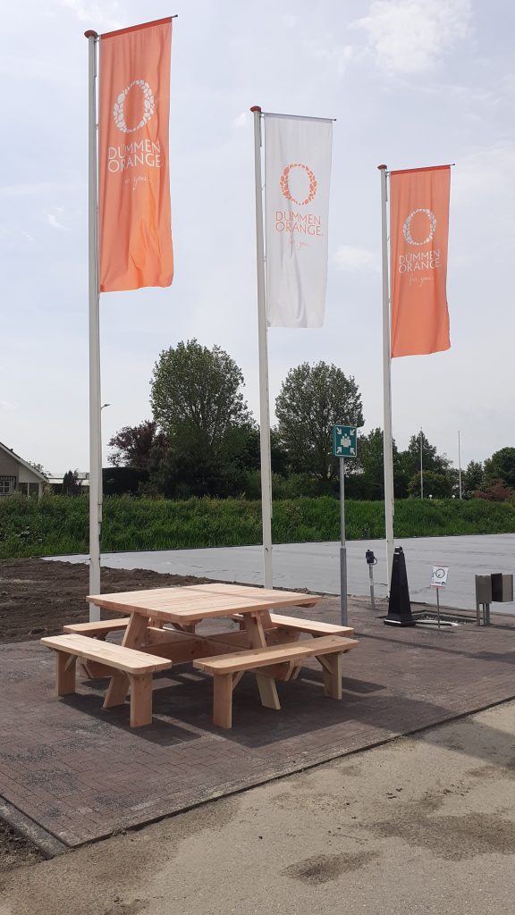 Picknicktafel - Vierkante Picknicktafel in pluktuin